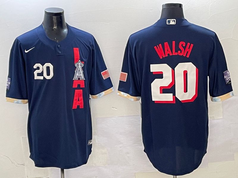 Men Los Angeles Angels #20 Walsh Drak Blue All star Game 2025 Nike MLB Jersey style 1